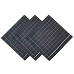 serviettes carrées coton carreaux noir blanc gris classiques modernes homme table manger