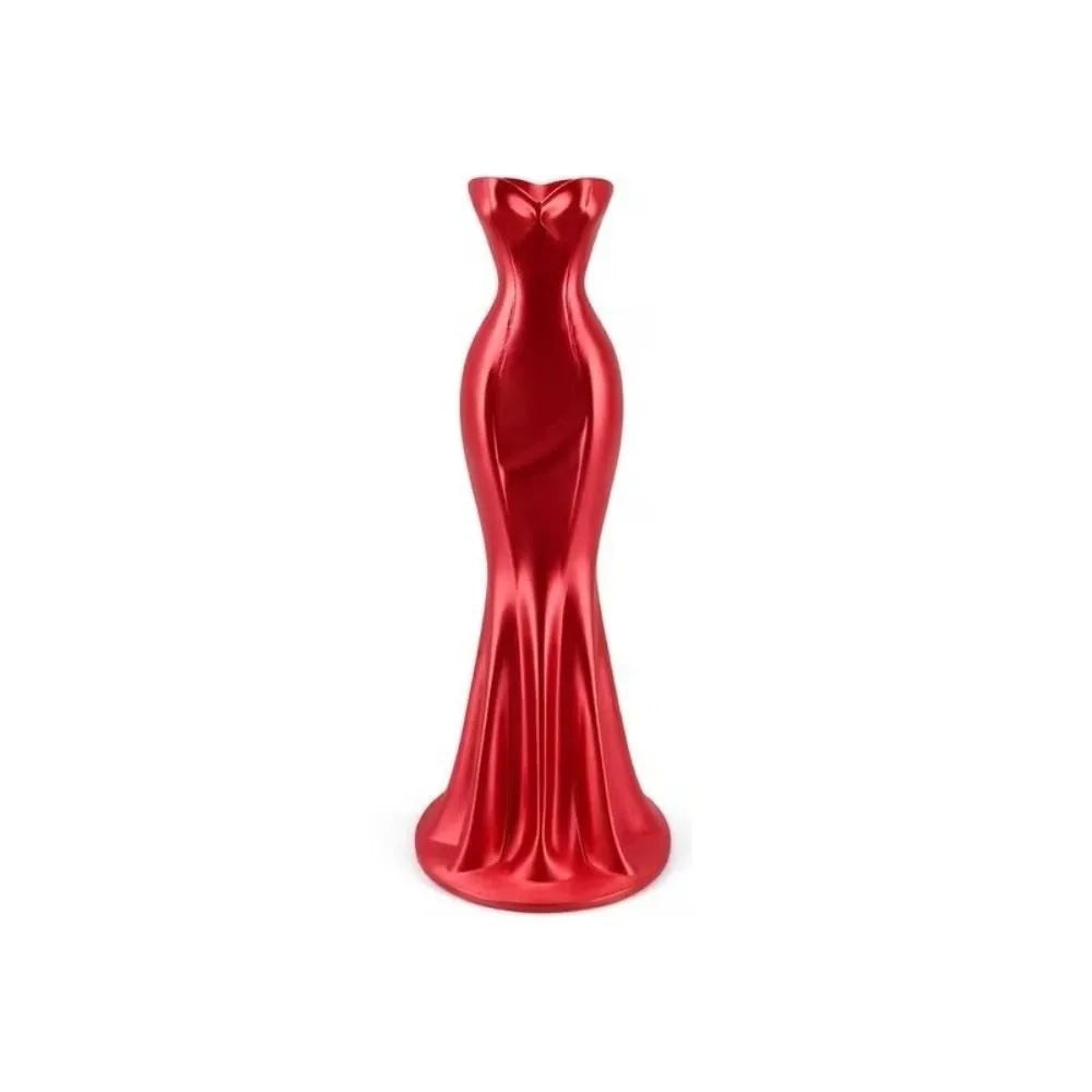 vase contemporain forme robe couleur blanc rose violet bleu rouge minimaliste élégant 19cm