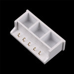 boîte bijoux blanche classique matériau plastique certification 8cm 4cm 2.5cm