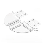 étagère d'angle transparente moderne adhésive support rangement douche réutilisable seule plaque murale