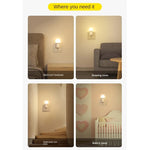 veilleuse led moderne enfant boule blanc rose prise eu changement couleur