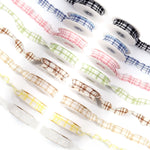 rubans carreaux polyester blanc jaune rose vert bleu marron noir classiques 2.5cm 4cm