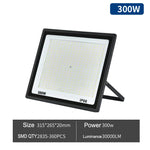 projecteur led puissance variable noir moderne mural 100w 200w 300w 220v aluminium