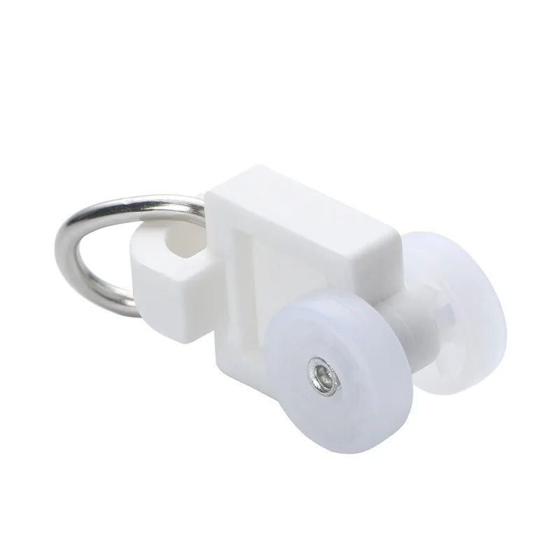 roulettes rideaux rail poulies accessoires électroniques blanc modernes minimalistes anneaux métalliques
