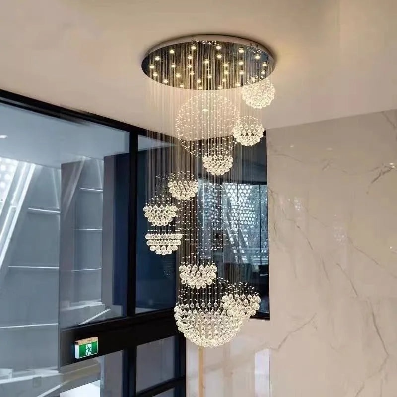 suspension lumineuse moderne transparentes salon restaurant chambre principal