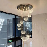 suspension lumineuse moderne transparentes salon restaurant chambre principal