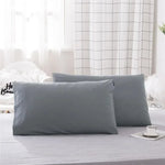 coussin hypoallergénique polyester 300 fils catégories solide uni moderne blanc gris bleuclair vert bleumarine