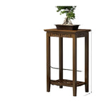 meuble rangement plantes marron foncé structure ajourée moderne sans fixation multiple tailles incluses