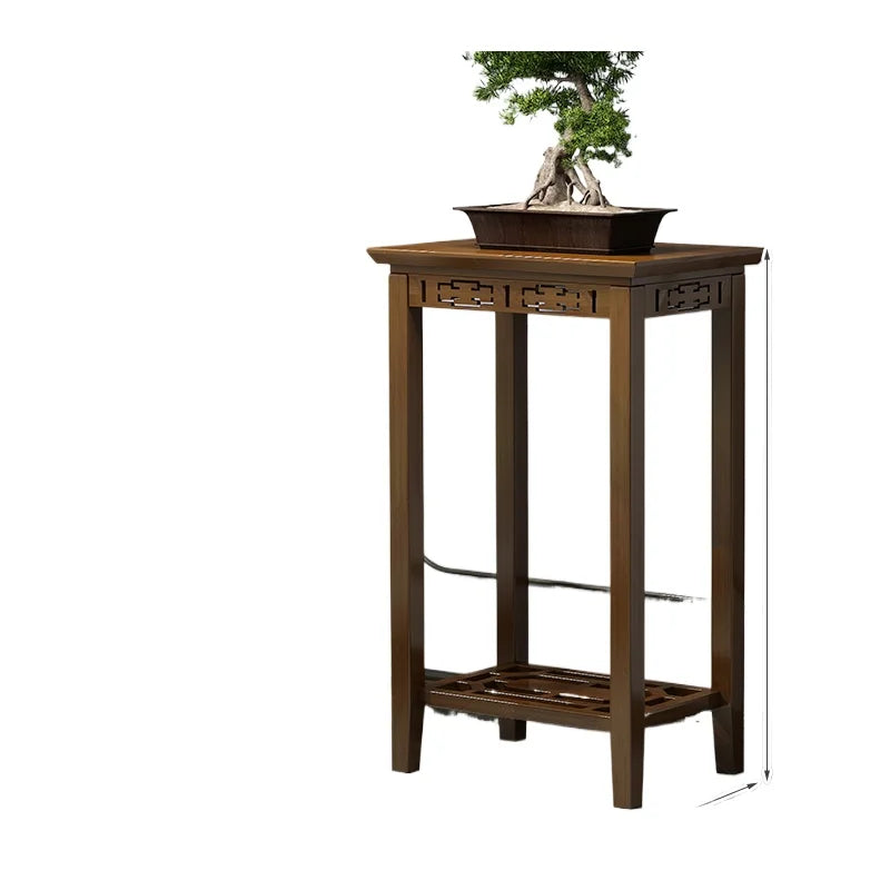 meuble rangement plantes marron foncé structure ajourée moderne sans fixation multiple tailles incluses