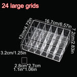 présentoir transparent moderne 24 grilles petites grandes 36 40 rouges lèvres acrylique minimaliste rechargeable