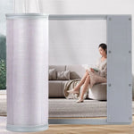 rideau porte pliable gris maille fine moderne résistant moustiques