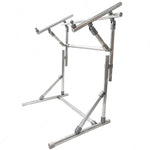 chevalet broderie acier inoxydable réglable industriel support art argenté métallique ajustable
