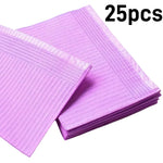 serviettes jetables violet blanc rose rayures horizontales modernes 100 pièces coussin repos main emballage