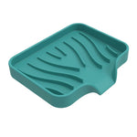 support savon silicone auto drainant adhésif moderne salle bain évier cuisine couleur unie