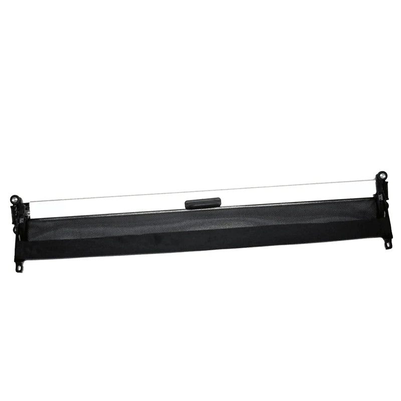 pare soleil tissu mailles clips fixation moderne voiture beige noir blanc