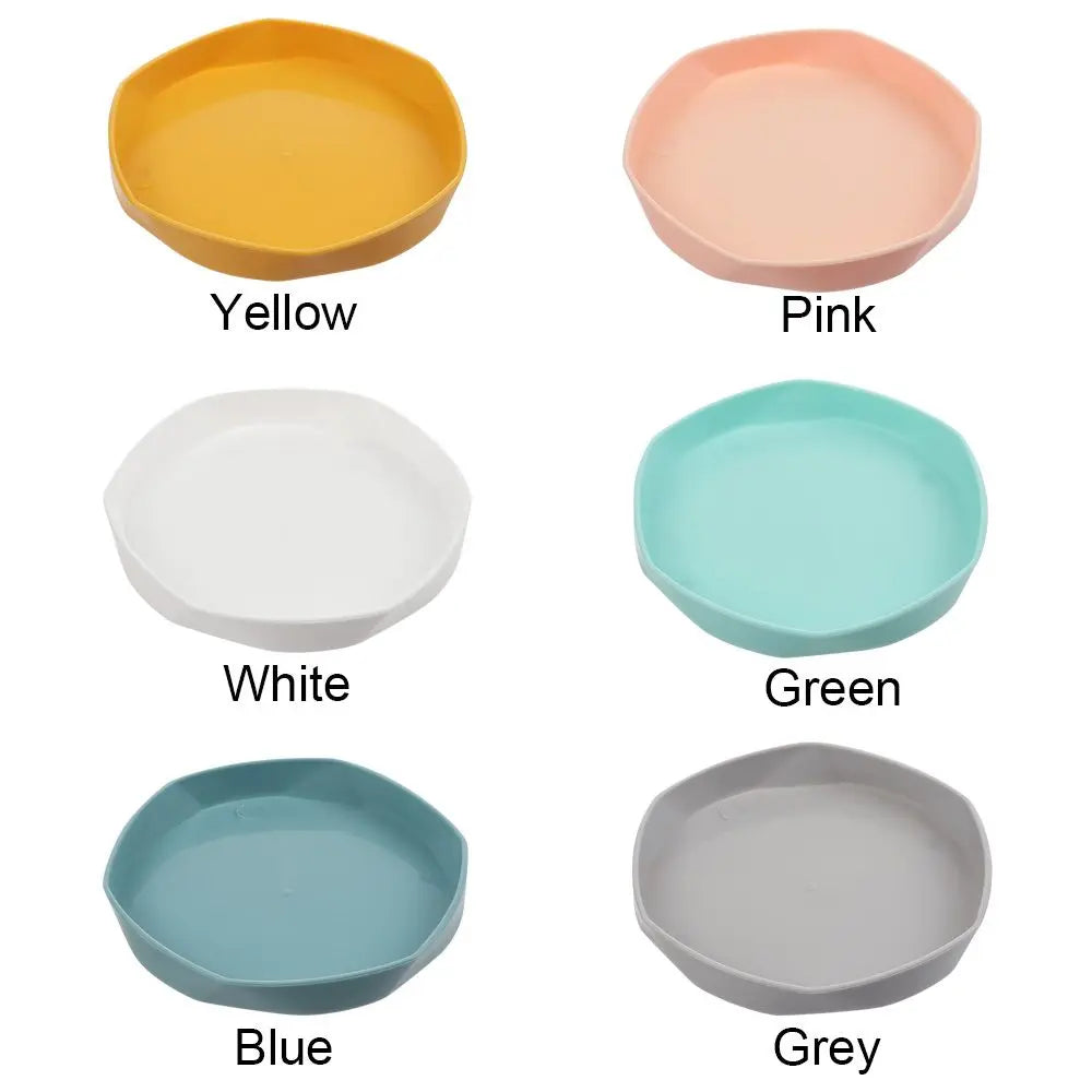 assiettes modernes minimalistes plastique jaune rose blanc vert bleu gris 11cm 14.5cm
