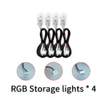 éclairage led ruban rgb 75cm 110cm contrôleur principal secondaire lumières.storage porte