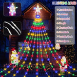 guirlande lumineuse multicolore leds cascade halloween noël moderne décoration usb solaire