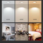 Spot LED moderne blanc clips 6000K 4000K 3000K 12W 18W 24W