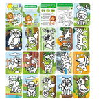 feuilles métal colorées animaux glitter cartes colorier mode créatif enfantin spirale 80 feuilles 32