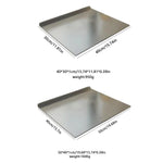 planches cuisine acier inoxydable rectangle moderne surface lisse argentée équipement culinaire multifonctionnelle