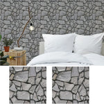 panneau décoratif mural brique rouge brun moderne 3d autocollant 30x30cm gris beige rustique