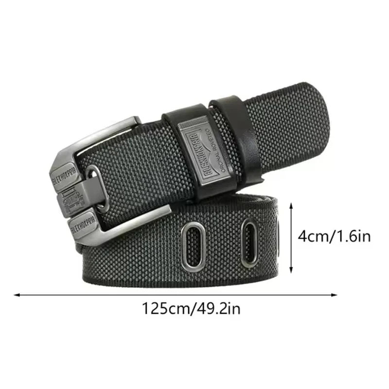 ceinture homme toile marron bleu marine beige noir moderne maille fine boucle clic