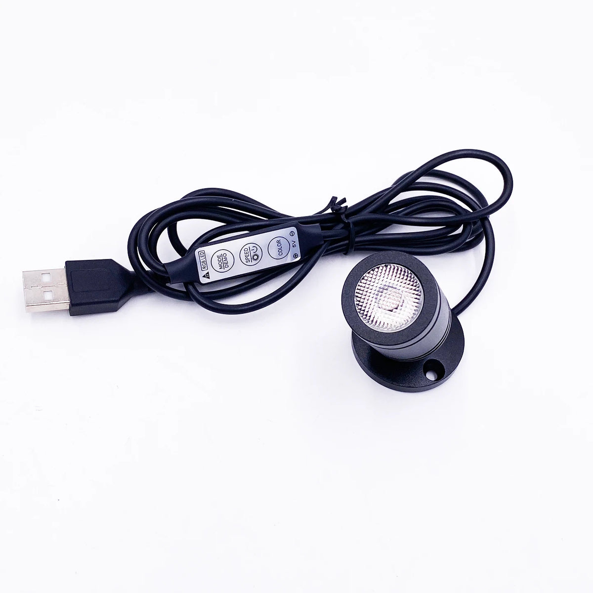 projecteur led rgb noir moderne 1w 3w usb 5v télécommande adhésif opaque