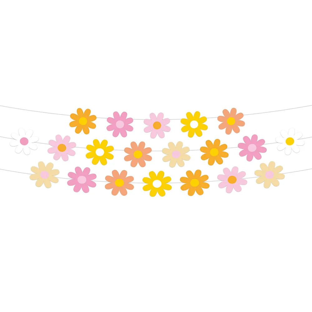 assiettes papier fleurs anniversaire serviettes nappe tablecloth festive children birthday decoration