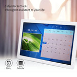 Cadre numérique multifonction 17 pouces résolution 1440 900 blanc moderne écran tactile télécommande