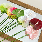 fleurs artificielles vert rouge blanc moderne décoration intérieure bouquets mariage arrangements floraux minimaliste