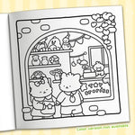 coloriage livre adulte dessins animés motifs floraux grilles pages illustrations cartoon