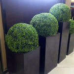boule herbe artificielle verte moderne extérieur décoration jardin balcon mariage exposé
