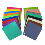 tapis silicone protection moderne violet bleu vert orange gris beigeToPointTexture nonGlissant