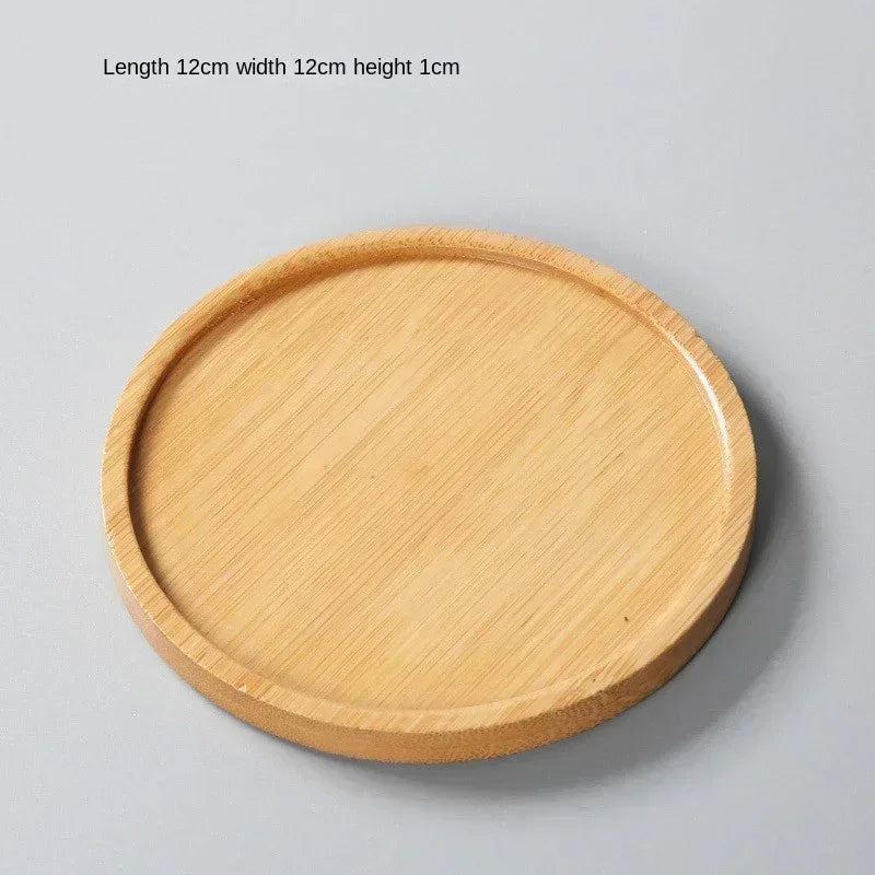 assiettes support plats bambou moderne minimaliste naturel bois clair grain bois respectueux environnement stockage