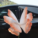 décoration événement papillon bleu rose vert réaliste détails fins tringle support anniversaire mariage fête