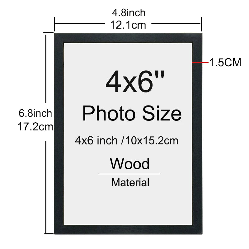 cadres photo moderne noir plexiglas transparent murs mariage portraits paysages urbains 14 pièces 4x6