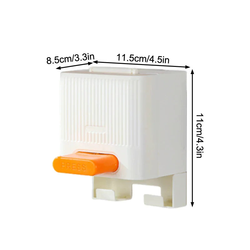 distributeur serviettes boîte anti poussière couvercle moderne rayures verticales adhésif blanc vert orange salle