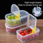 boîtes rangement fruits transparentes modernes clips poignées multifonctionnelles