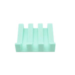 support savon silicone gris rose moderne facile nettoyer blanc beige