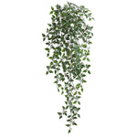 plantes artificielles suspendues arbre vert feuilles uniformes moderne decoration exterieure accrochée pot noir