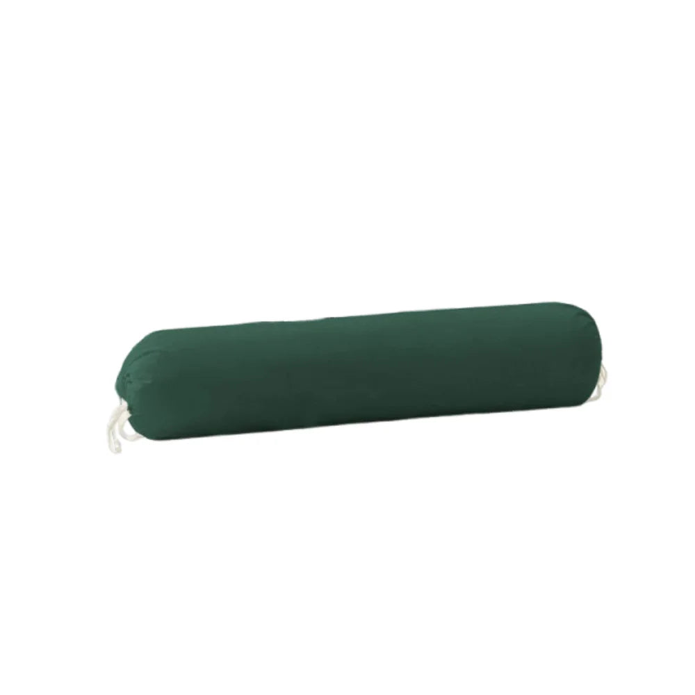 coussin rond uni moderne lit polyester coton noir vert foncé rouge gris bleu orange