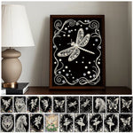 tableau décoratif motifs floraux strass or élégant art décoratif diy adulte modernes incluséesOpaqueFlyGirlElves