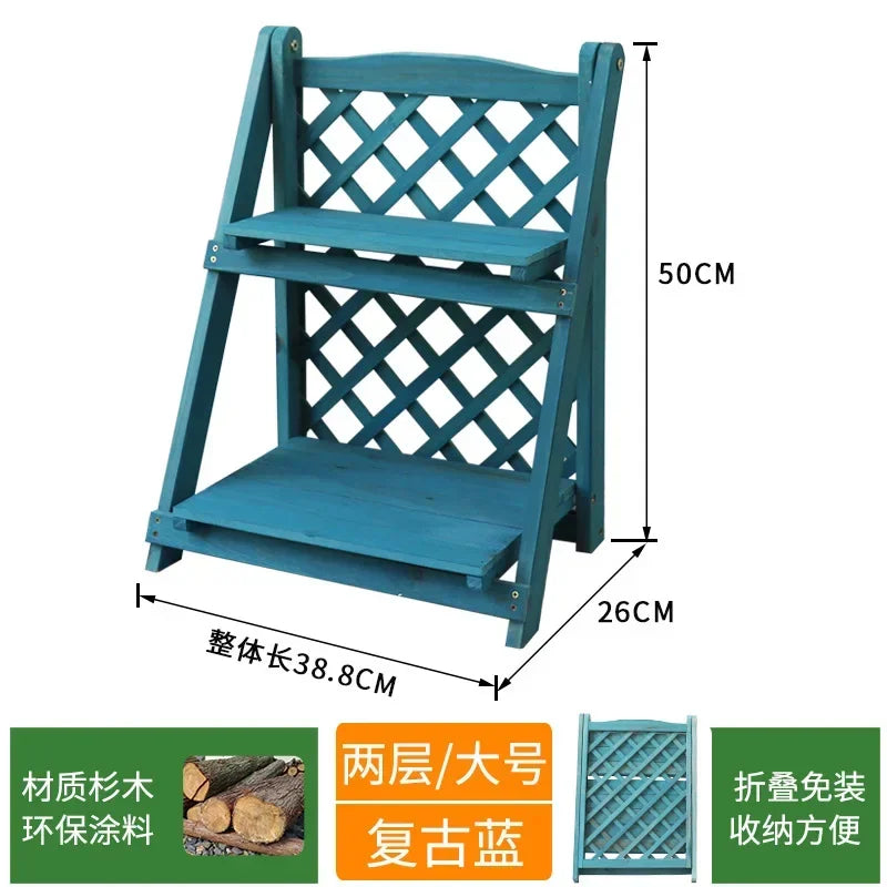 étagère pliable bois trois niveaux brun foncé moderne rustique visagementère pliable bois trois niveaux