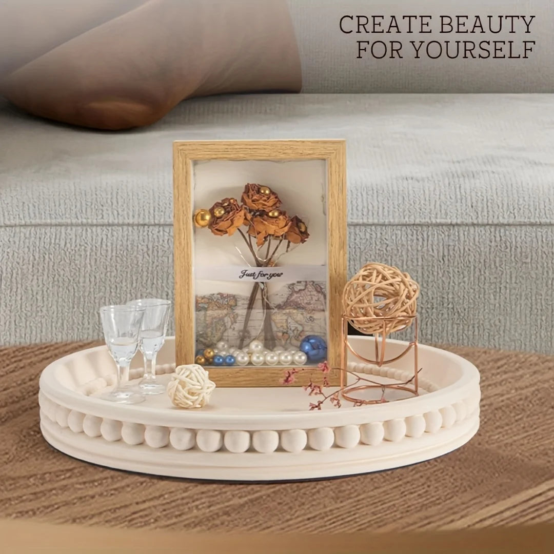 moule silicone plateau rond décoration intérieure vase transparent figurines bohème minimaliste