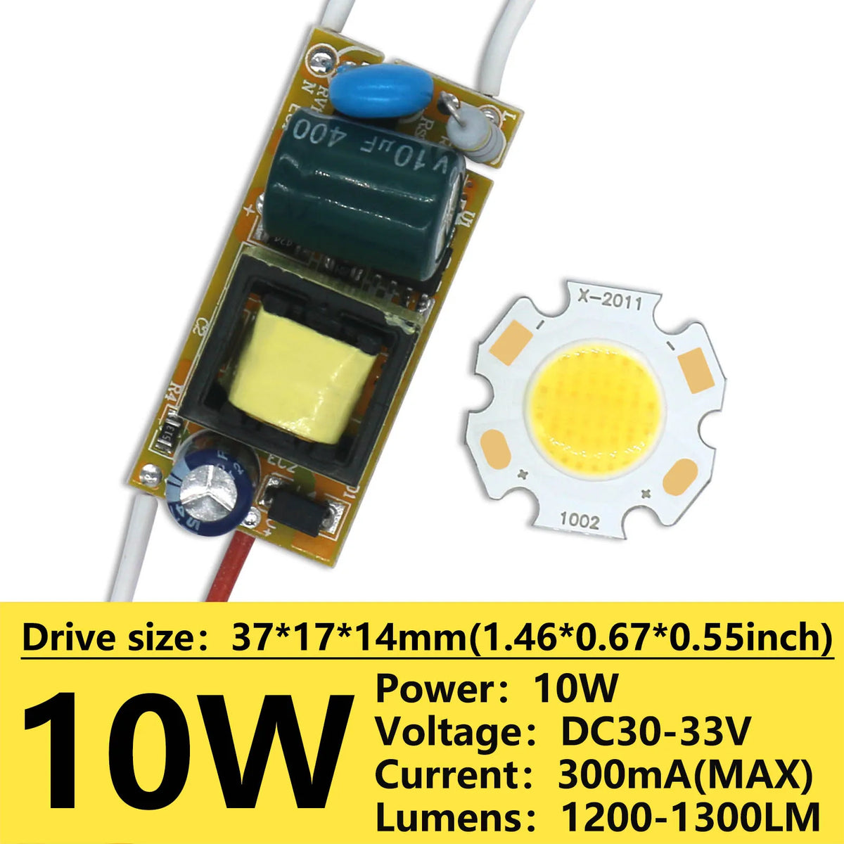 kits led puissants 3w 5w 7w 10w blanc froid neutre chaud 300ma