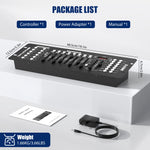 contrôleur d'éclairage scène DMX 512 LED professionnel 192 canaux console autoinstallation moderne