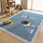 tapis polypropylène polyester antidérapant imperméable dessins animés ours astronaute moderne enfantin