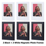cadres photo magnétiques bleu clair rose noir blanc vert orange gris jaune modernes minimalistes
