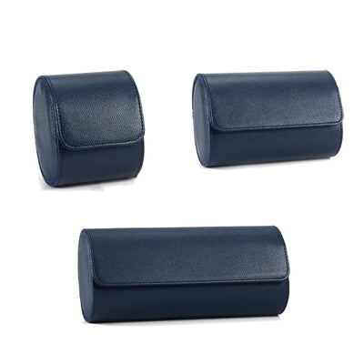 Étui à montres en cuir PU bleu